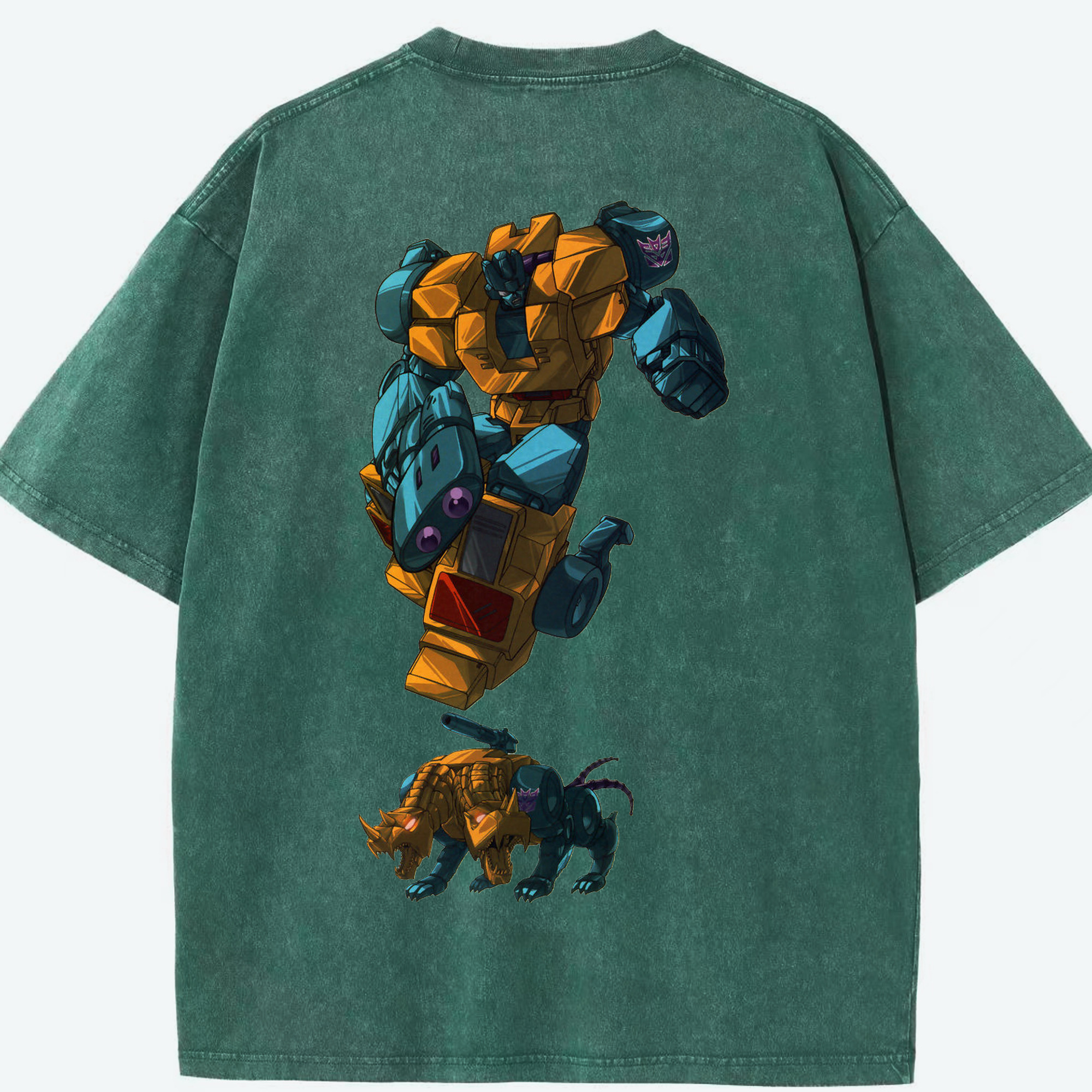 （画像用）  綿100% ヴィンテージ風 半袖Tシャツ（背面プリント）